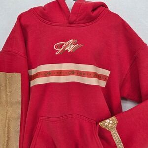 Jake Paul x Fanjoy Boys Medium Hoodie Red J.Paulers  Graphic Pullover Streetwear